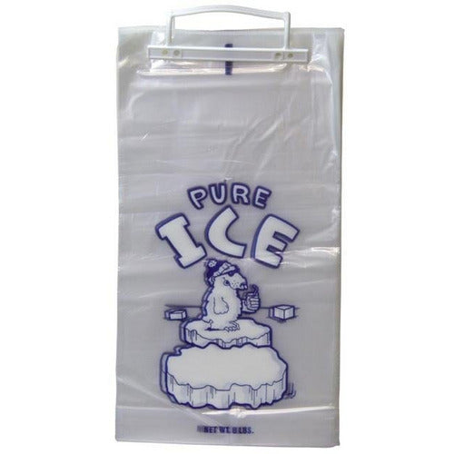 8 lb. Plastic Ice Bags on Wicket - 