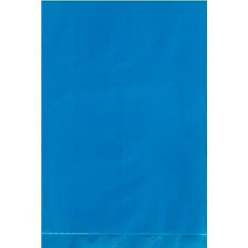 Blue Flat Poly Bags - 12