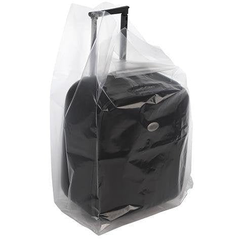 Bolsas de polietileno transparentes con fuelle en rollo 32 x 28 x