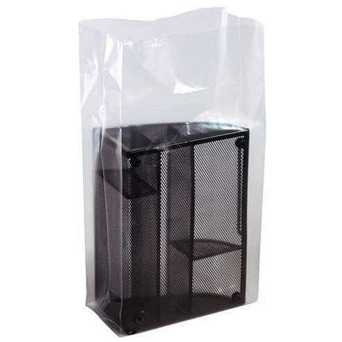 Clear Gusseted Poly Bags. 12 x 10 x 30 x 2 mil - Plastic Bag Partners-Gusseted Poly Bags