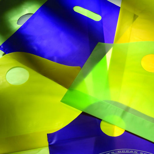 Frosted Super Wave Retail Bulk Plastic Shopping Bags 12 x 11 x