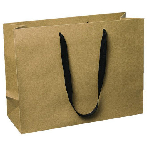 Manhattan Twill Handle Chelsea Kraft Shopping Bags-16.0 x 6.0 x 12.0 - Plastic Bag Partners-Retail Bags - Manhattan Bags