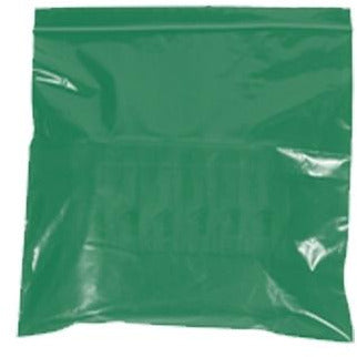 10" x 12" - 2 mil Green Reclosable Poly Bags - Plastic Bag Partners-Reclosable Bags - Colored