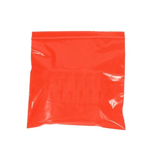 12 x 15 - Sacs en polyéthylène refermables rouges 2 mil