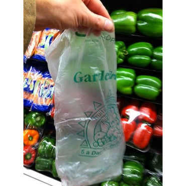 12" x 17" - "5-a-Day" Produce Bags on Roll (HDPE) - Plastic Bag Partners-Produce Bags