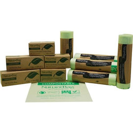 13 Gallon Natur-Bag. - Compost Biodegradable Bags - Retail Pack - Plastic Bag Partners-Compost Biodegradable Bags