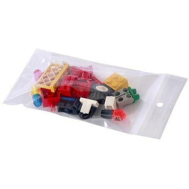 2 mil Reclosable Poly Bags w/ Hang Hole - 3" x 3" - Plastic Bag Partners-Reclosable Bags - Standard