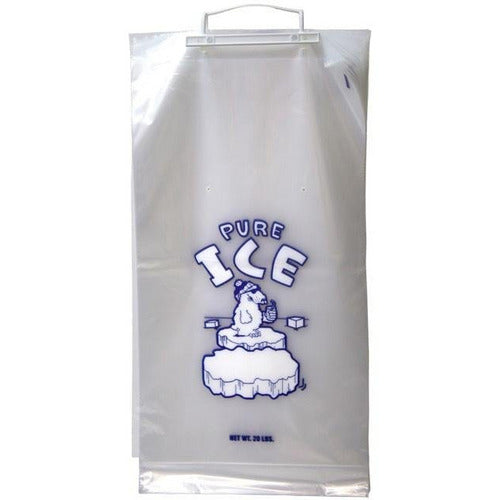 Buy TFD Supplies 20 ea 20lb Clear Ice Bag with Drawstring at Amazonin