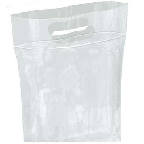 Clear Handle Bag 20% Recycled Content 9 x 12 100 pack H912CL1R