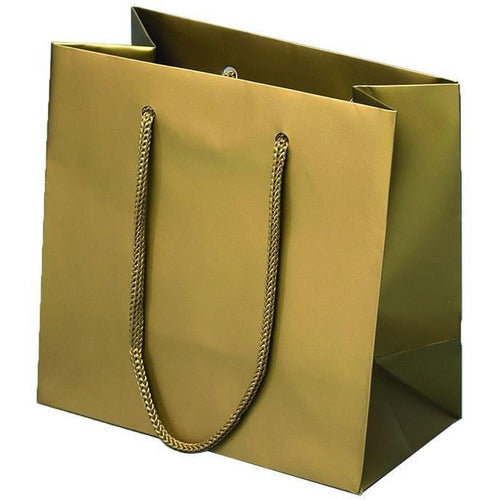 Baroque Matte Rope Handle Euro-Tote Shopping Bags - 6.5 x 3.5 x 6.5 - Plastic Bag Partners-Retail Bags - Euro-Tote