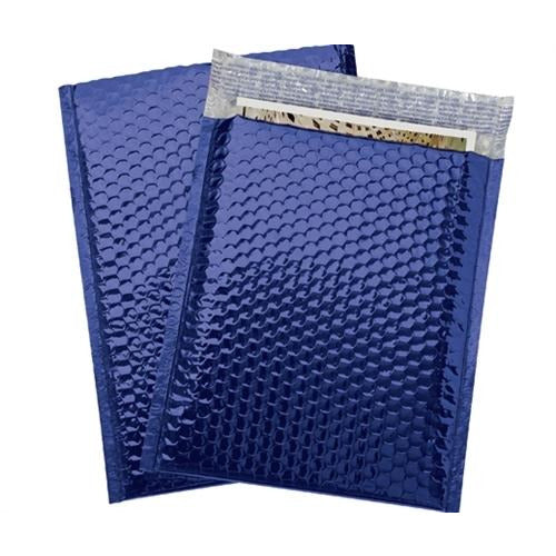 Blue Metallic Color Bubble Mailer - 7.5 X 11 - 250 /CS - Plastic Bag Partners-Mailers - Metallic Bubble Mailers