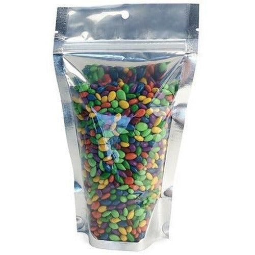 Clear Front/Silver Back Stand-Up Pouches - 5 x 8 x 3 BG - Plastic Bag Partners-Stand Up Pouch Bags