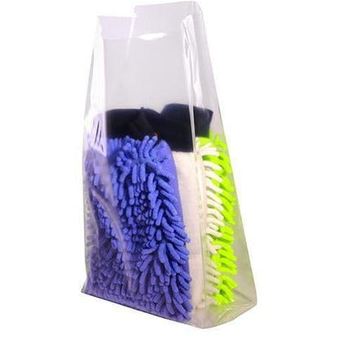 Clear Gusseted Bags on a Roll 8 x 4 x 18 x 1 mil - Plastic Bag Partners-Gusseted Poly Bags - Rolls