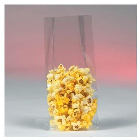 Clear Polypropylene Stand-up Bag - 3.5 x 2 x 7.5 - Plastic Bag Partners-Polypropylene Bags - Stand-Up