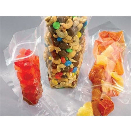 Clear Stand Up Zip Pouch Bags 6.5" x 11" + 3" BG - Plastic Bag Partners-Reclosable Bags - Stand-Up