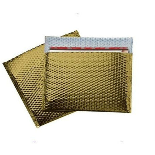 Gold Metallic Color Bubble Mailer - 13.75 X 11 - 50 /CS - Plastic Bag Partners-Mailers - Metallic Bubble Mailers