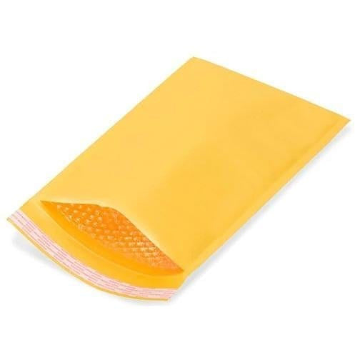 Golden Kraft Bubble Mailer Envelopes. 10.5 x 16 - 100/CTN #5 - Plastic Bag Partners-Mailers - Kraft Bubble