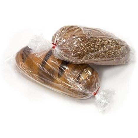 Bolsas de plástico para pan de panadería con fuelle al por mayor a granel.  - 12 x 6 x 24 x 1 mil