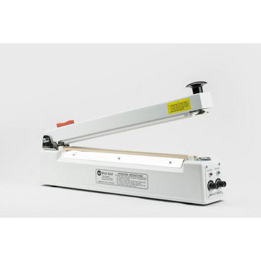 Hand Operated 2mm Impulse Heat Sealer, with Magnetic Hold and Cutter, for 16" Wide Bags and Tubing - Plastic Bag Partners-Heat Sealers - Magnetic Hold