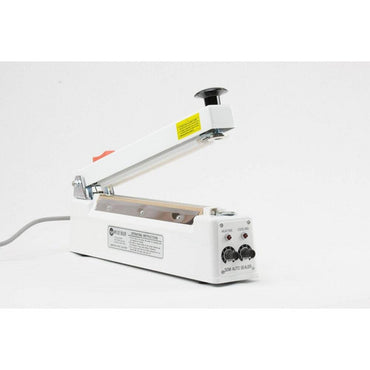 Hand Operated 2mm Impulse Heat Sealer, with Magnetic Hold & Cutter, for 12" Wide Bags and Tubing - Plastic Bag Partners-Heat Sealers - Magnetic Hold