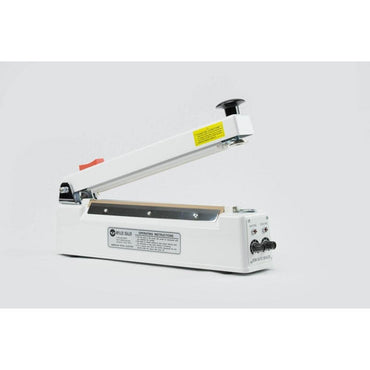 Hand Operated 2mm Impulse Heat Sealer, with Magnetic Hold & Cutter, for 12" Wide Bags and Tubing - Plastic Bag Partners-Heat Sealers - Magnetic Hold