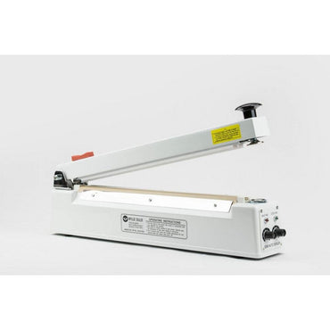 Hand Operated 5mm Impulse Heat Sealer, with Magnetic Hold & Cutter, for 12" Wide Bags and Tubing - Plastic Bag Partners-Heat Sealers - Magnetic Hold