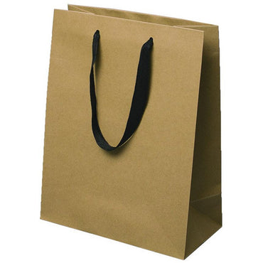 Manhattan Twill Handle Chelsea Kraft Shopping Bags-10.0 x 5.0 x 13.0 - Plastic Bag Partners-Retail Bags - Manhattan Bags