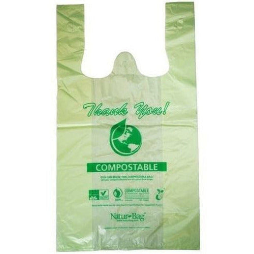 Amazon.com: [200 per box],Recyclable Compostable Reusable Biodegradable  Plastic T-Shirt Bags,Grocery Shopping Bags,Measures 11. 5