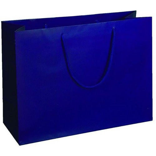 Purple Matte Rope Handle Euro-Tote Shopping Bags - 16.0 x 6.0 x 12.0 - Plastic Bag Partners-Retail Bags - Euro-Tote