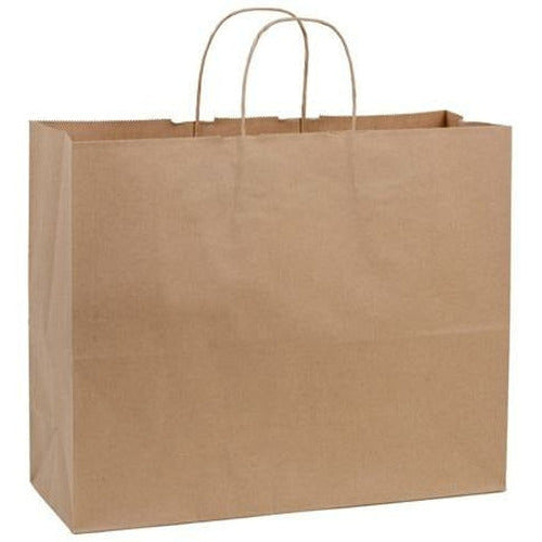 Recycled Natural Kraft Shopping Bags. - 16.00