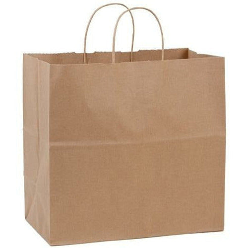 Recycled Natural Kraft Shopping Bags. - 16.00