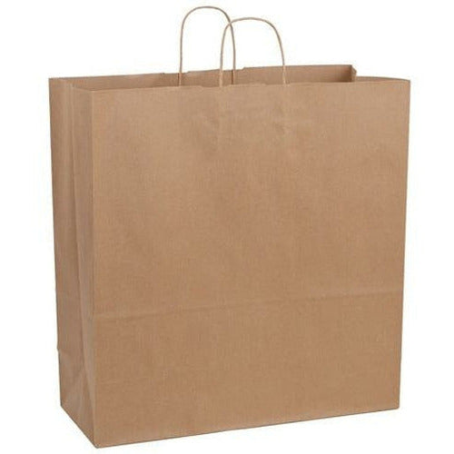 Recycled Natural Kraft Shopping Bags. - 18.00