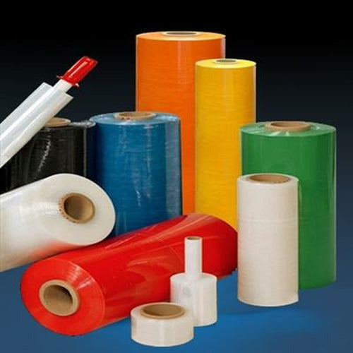Red Pipe Handle Stretch Wrap Film - 20 in x 1000 ft x 80 ga - Plastic Bag Partners-Stretch Film - Colored