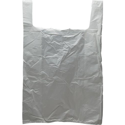 T-Shirt Bags - 20" x 10" x 36" - White - Plastic Bag Partners-Retail Bags - T-Shirt