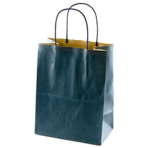 Tinted Recycled Kraft Shopping Bags - 8.25