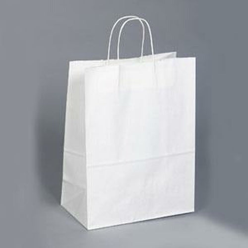 White Kraft Shopping Bags. - 13.00