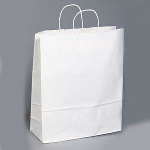 White Kraft Shopping Bags. - 16.00